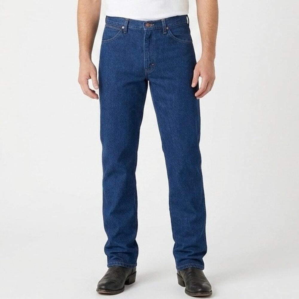 Wrangler 1013MWZPW Premium Performance Cowboy Cut Jeans 34x30 Rigid Blue Denim
